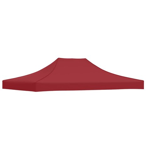 Partytentdak 270 g/m&sup2; 4x3 m bordeauxrood 5