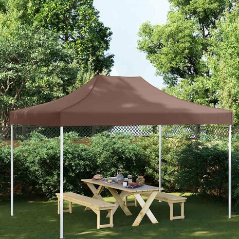 Partytentdak 270 g/m&sup2; 4x3 m bruin 1