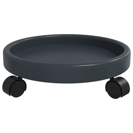 Plantentrolleys 2 st met wielen &oslash;34 cm 35 kg grijs 5