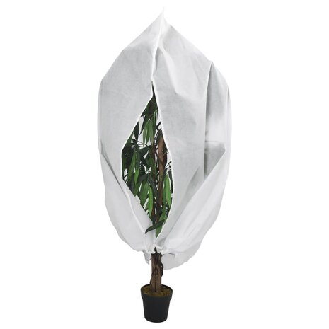 Plantenhoes met ritssluiting 2 st 70 g/m&sup2; 3,14x2,5 m 2