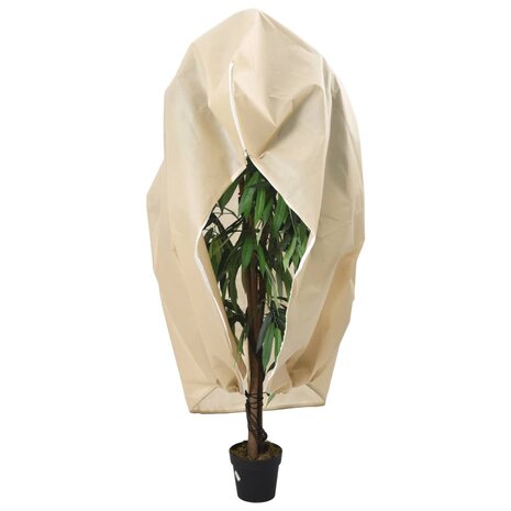 Plantenhoezen met ritssluiting 2 st 70 g/m&sup2; 3,14x2,5 m 2
