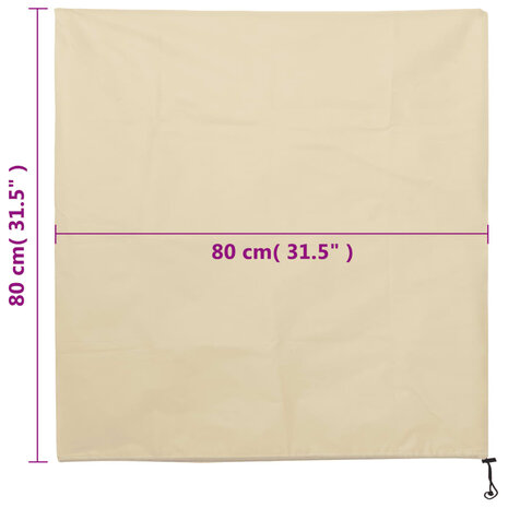 Plantenhoezen met trekkoord 12 st 70 g/m&sup2; 0,8x0,8 m 9