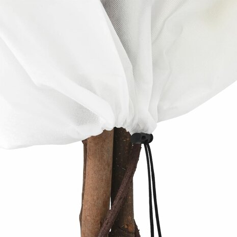 Plantenhoezen met trekkoord 4 st 70 g/m&sup2; 0,8x1 m 7