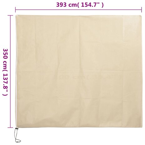 Plantenhoezen met ritssluiting 70 g/m&sup2; 3,93x3,5 m 9