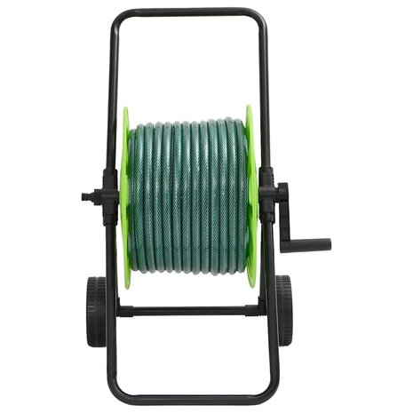 Slanghaspelkar en slangkoppelset 0,75" staand 30 m PVC groen 2
