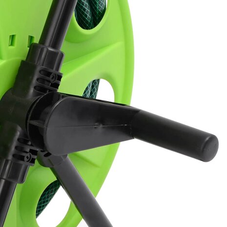 Slanghaspelkar en slangkoppelset 0,75" staand 30 m PVC groen 5