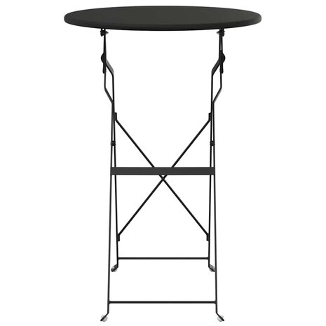Bistrotafel Antraciet &Oslash; 50 x 71 cm Poedercoating staal 4
