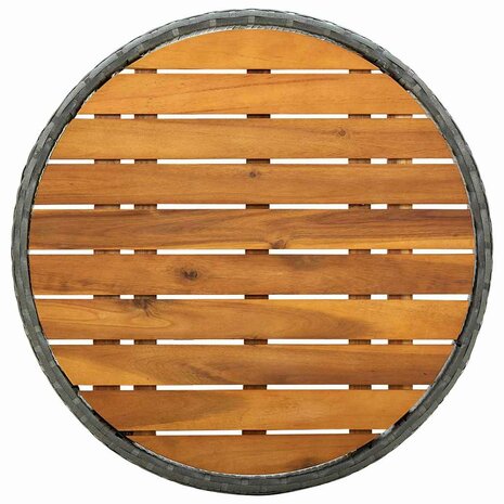 Tuin Bistroset 3 pcs Grijs poly rattan 8