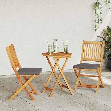 Tuin Bistroset 3 pcs Bruin Massief Acaciahout 4