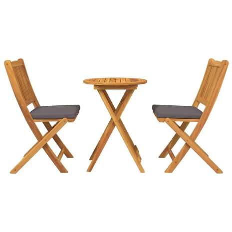 Tuin Bistroset 3 pcs Bruin Massief Acaciahout 7