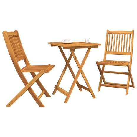 Tuin Bistroset 3 pcs Bruin Massief Acaciahout 3