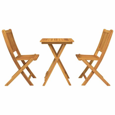 Tuin Bistroset 3 pcs Bruin Massief Acaciahout 7