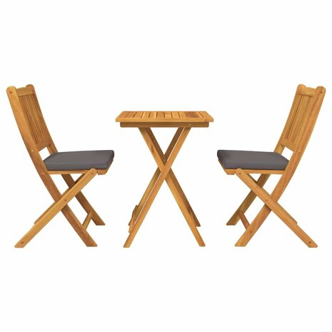 Tuin Bistroset 3 pcs Bruin Massief Acaciahout 7