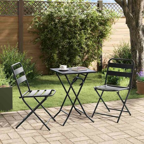 Tuin Bistroset 3 pcs Antraciet Staal 4