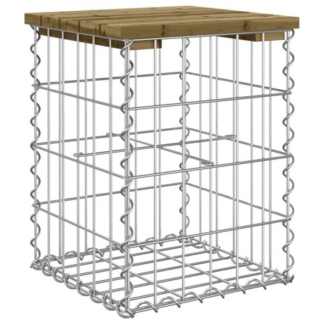 Tuinbank schanskorfontwerp 33x31x42 cm ge&iuml;mpregneerd grenenhout 5