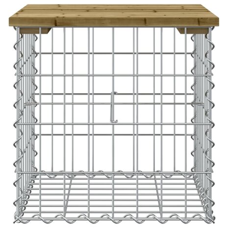 Tuinbank schanskorfontwerp 43x44x42 cm ge&iuml;mpregneerd grenenhout 3