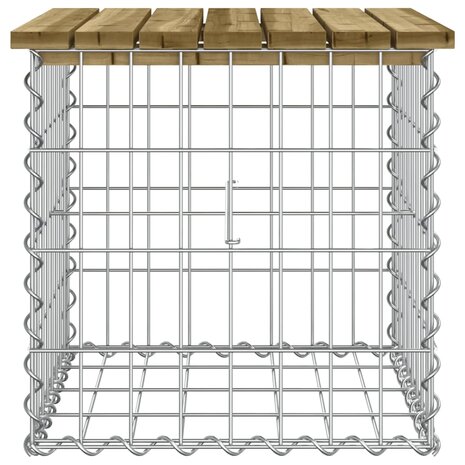 Tuinbank schanskorfontwerp 43x44x42 cm ge&iuml;mpregneerd grenenhout 4