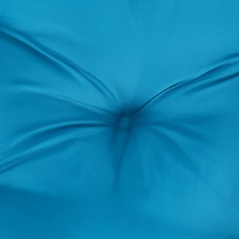 Palletkussen 70x70x12 cm stof blauw 7