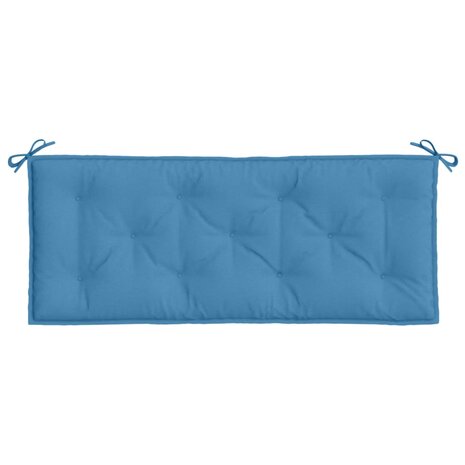 Tuinbankkussen 120x50x7 cm stof gem&ecirc;leerd blauw 4