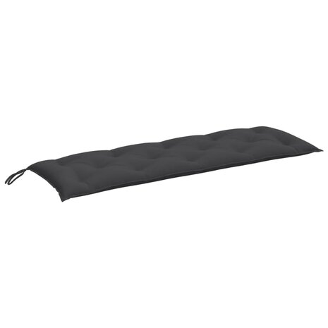 Tuinbankkussen 150x50x7 cm stof gem&ecirc;leerd antracietkleurig 2