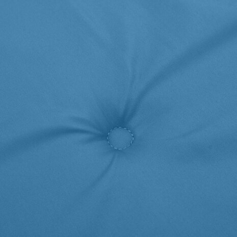 Tuinbankkussen 150x50x7 cm stof gem&ecirc;leerd blauw 6