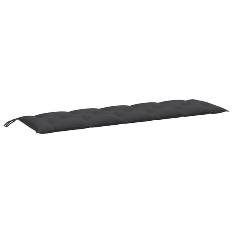 Tuinbankkussen 180x50x7 cm stof gem&ecirc;leerd antracietkleurig 2