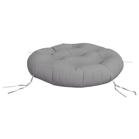 Zitkussen rond &Oslash; 60x11 cm oxford stof grijs 4