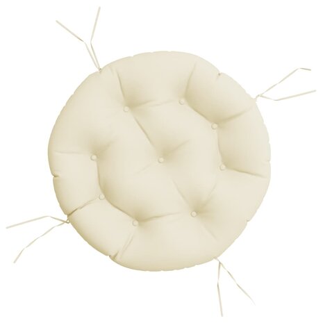Zitkussen rond &Oslash; 60x11 cm oxford stof cr&egrave;mekleurig 2