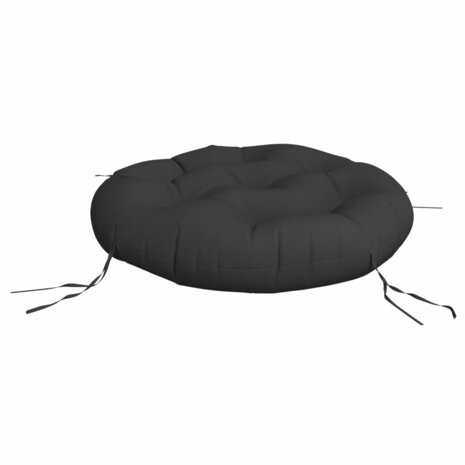 Zitkussen rond &Oslash; 60x11 cm oxford stof zwart 4
