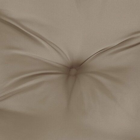 Zitkussen rond &Oslash; 60x11 cm oxford stof taupe 5