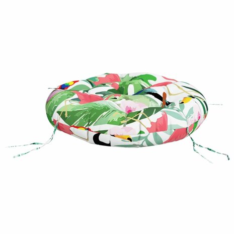Kussen rond &Oslash; 60x11 cm oxford stof meerkleurig 4