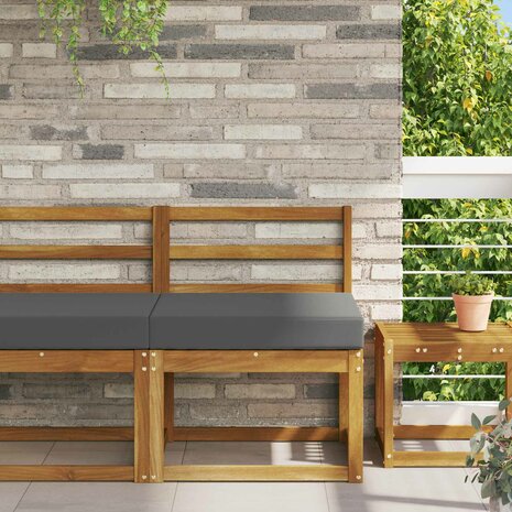 Buiten bankkussen Antraciet 60 x 60 x 8 cm Polyester 1