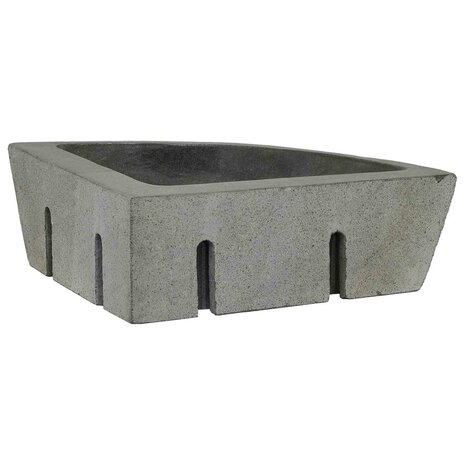 Wasbak Grijs (38-45) x (38-45) x 12 cm Riviersteen 5