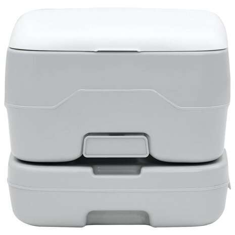 Campingtoilet Grijs en Wit 41,5 x 36,5 x 30 cm Polyetheen 3