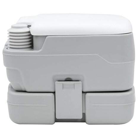 Campingtoilet Grijs en Wit 41,5 x 36,5 x 30 cm Polyetheen 4
