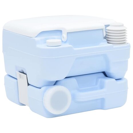 Campingtoilet Lichtblauw en Wit 41,5 x 36,5 x 30 cm Polyetheen 3