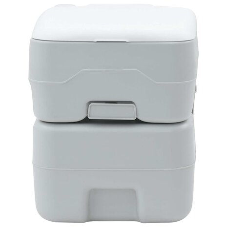 Campingtoilet Grijs en Wit 41,5 x 36,5 x 42 cm Polyetheen 4
