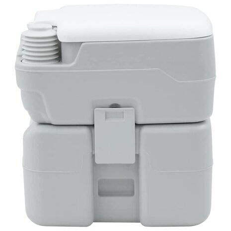 Campingtoilet Grijs en Wit 41,5 x 36,5 x 42 cm Polyetheen 5