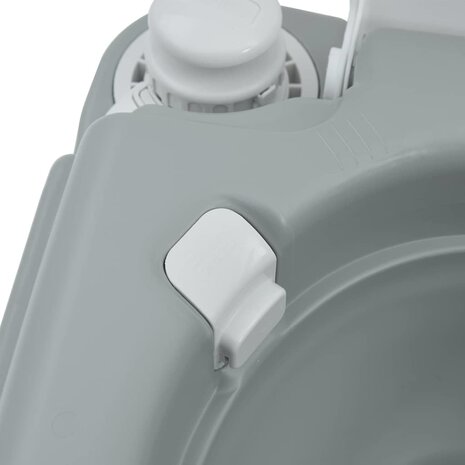 Campingtoilet Grijs en Wit 41,5 x 36,5 x 37,5 cm Polyetheen 7