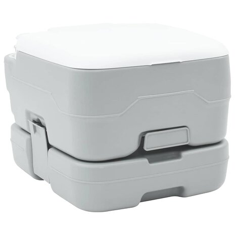 Campingtoilet Grijs en Wit 41,5 x 36,5 x 30 cm Polyetheen 1