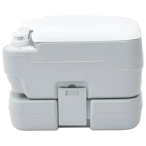Campingtoilet Grijs en Wit 41,5 x 36,5 x 30 cm Polyetheen 4