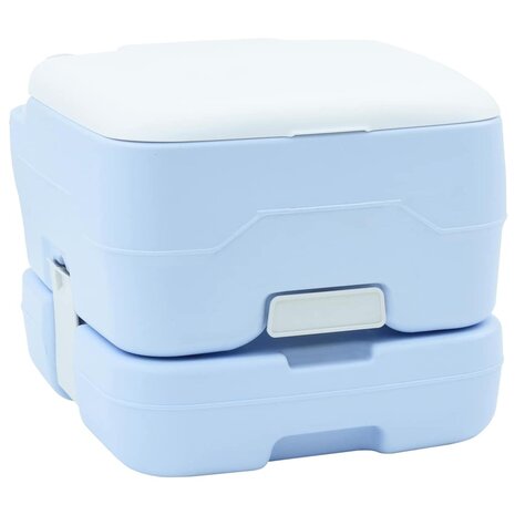 Campingtoilet Lichtblauw en Wit 41,5 x 36,5 x 30 cm Polyetheen 1