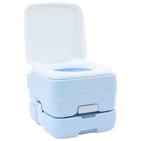 Campingtoilet Lichtblauw en Wit 41,5 x 36,5 x 30 cm Polyetheen 2