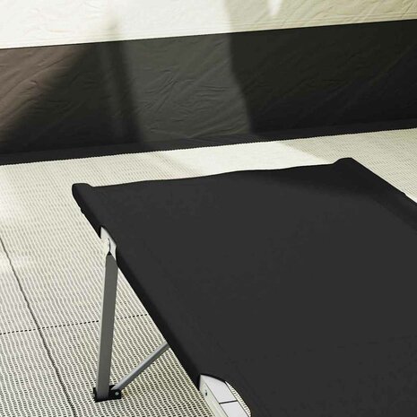 Opvouwbaar Veldbed Zwart 194 x 62,5 x 42,5 cm 3
