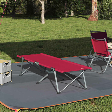 Opvouwbaar Veldbed Rood 194 x 62,5 x 42,5 cm 1