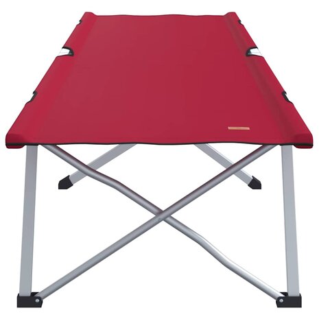 Opvouwbaar Veldbed 2 pcs Rood 194 x 62,5 x 42,5 cm 5