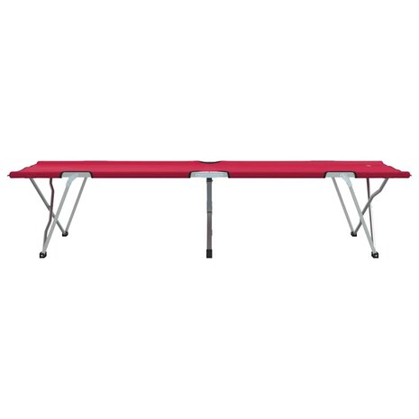 Opvouwbaar Veldbed 2 pcs Rood 194 x 62,5 x 42,5 cm 7