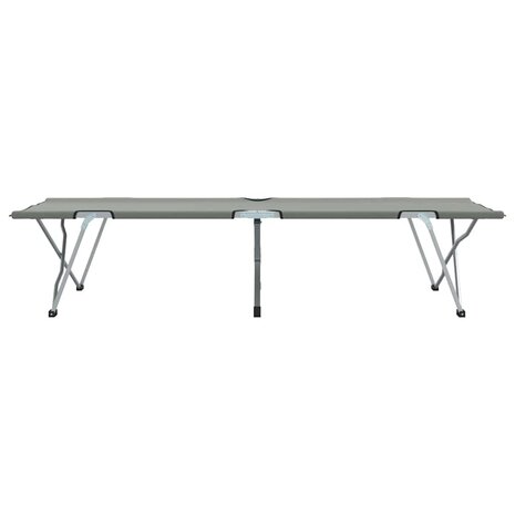 Opvouwbaar Veldbed 2 pcs Grijs 194 x 62,5 x 42,5 cm 7