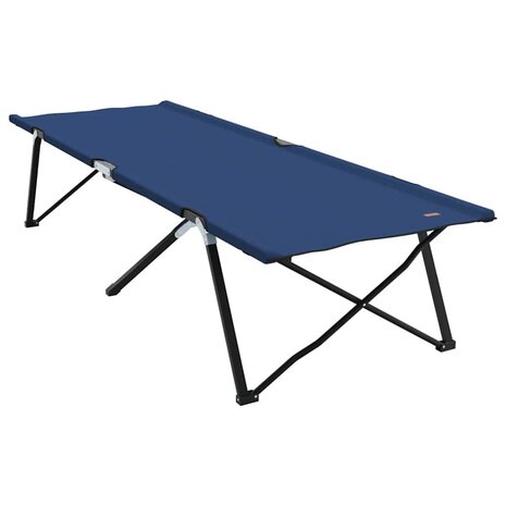 Opvouwbaar Veldbed Blauw 206 x 76 x 74 cm Oxford en Staal 2