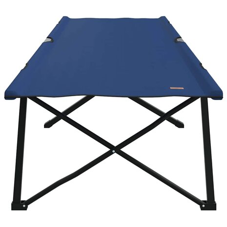 Opvouwbaar Veldbed Blauw 206 x 76 x 74 cm Oxford en Staal 4